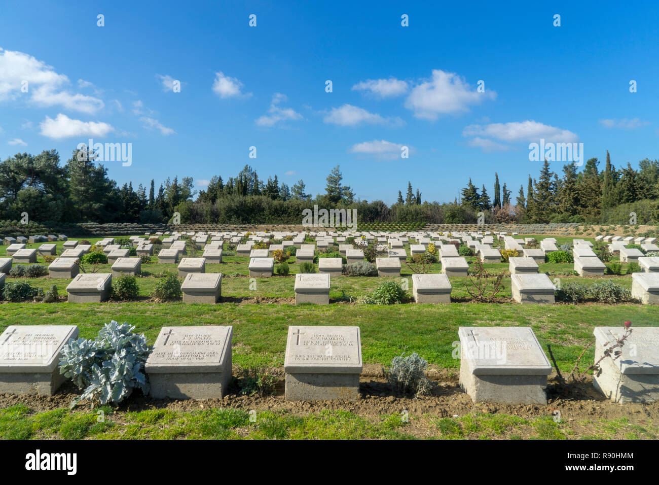 Cimetière de Lone Pine Banque D'Images