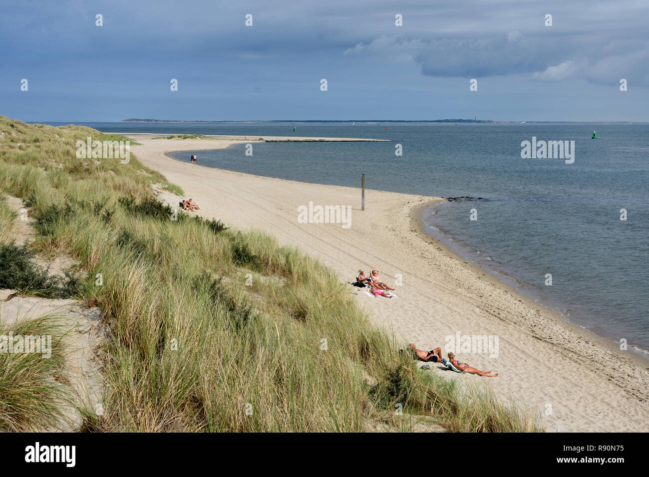 La mer des wadden Vlieland Island Frise aux Pays-Bas Banque D'Images