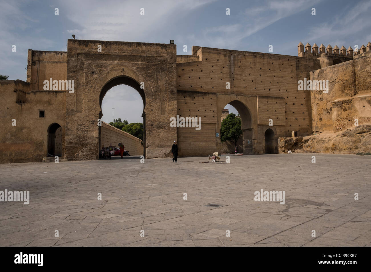 Fes, Maroc - 21 septembre 2017 Endroit : Bouldjoud et Bab Chems gate Banque D'Images