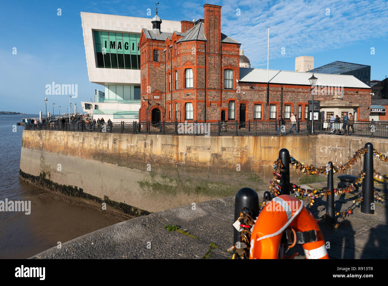 Musée de Liverpool, le Pier Head, Liverpool. Image prise en décembre 2018. Banque D'Images