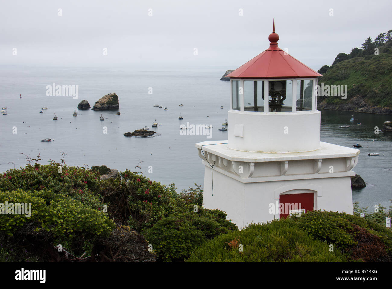 Trinité-Head Lighthouse à Trinité Californie près de l'Océan Pacifique Banque D'Images