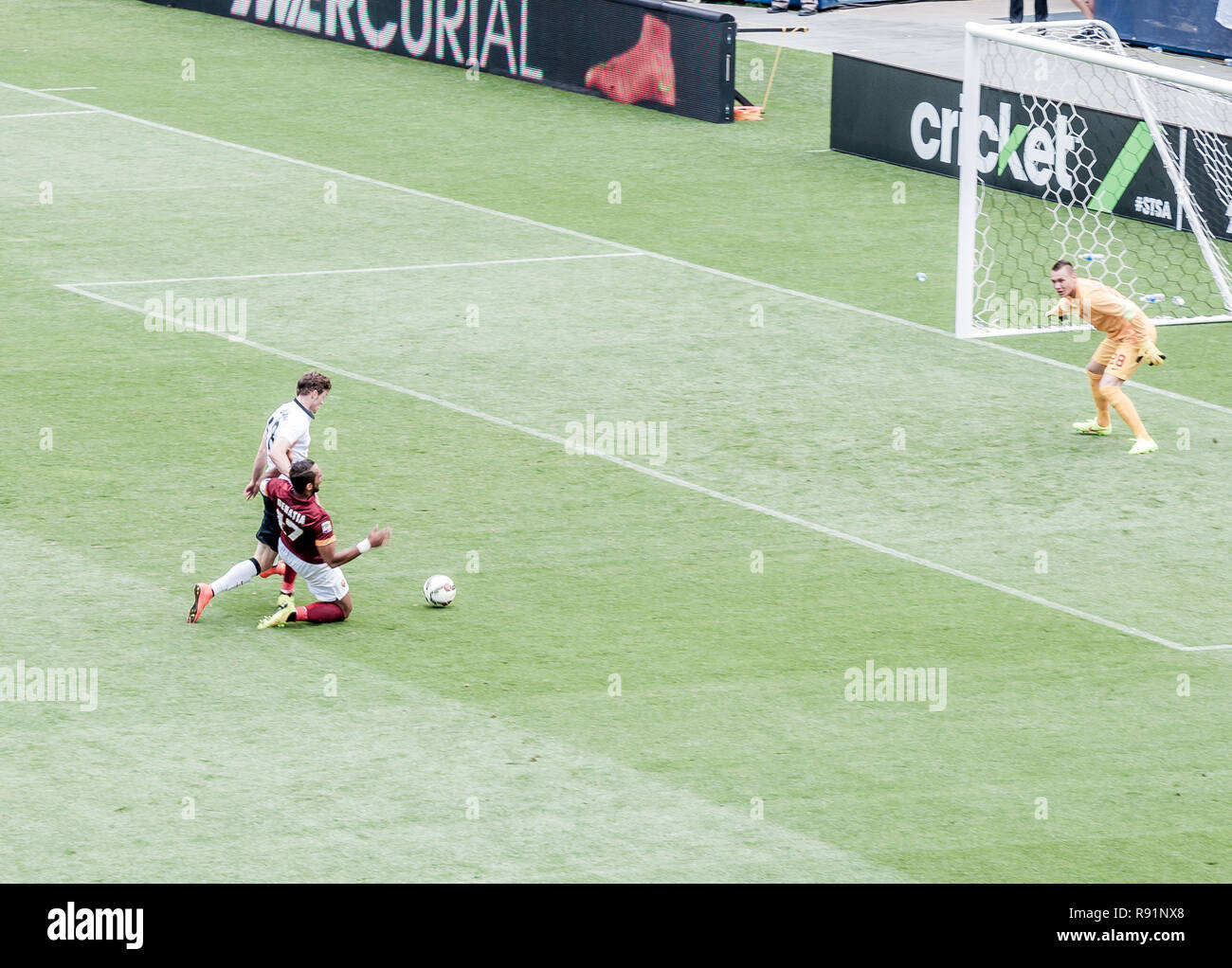 Manchester United vs AS Roma à Denver. Banque D'Images