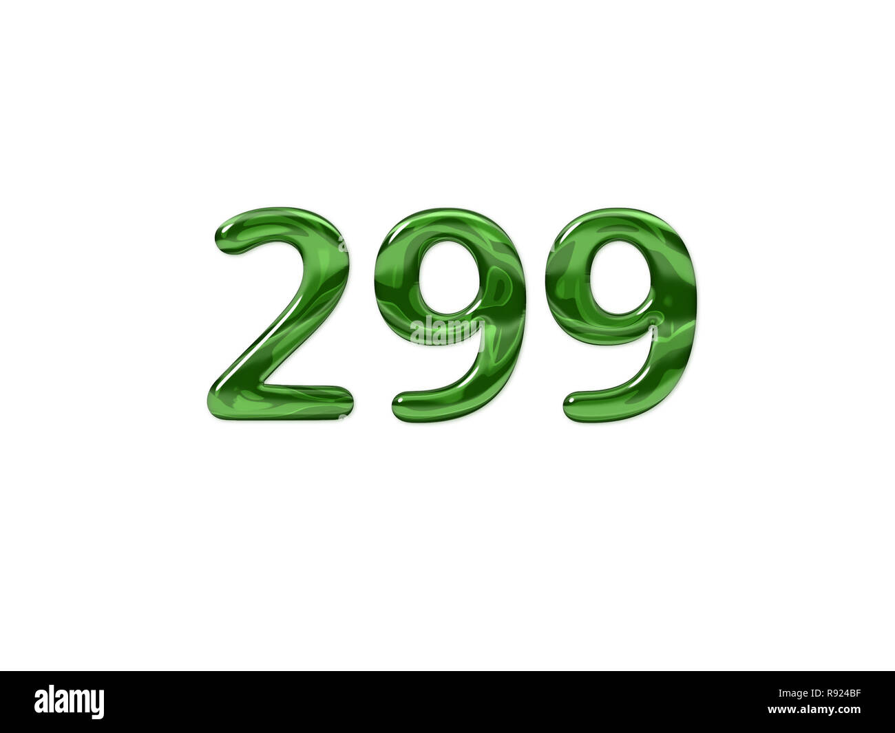 3d numéro 299 Banque d'images détourées - Alamy