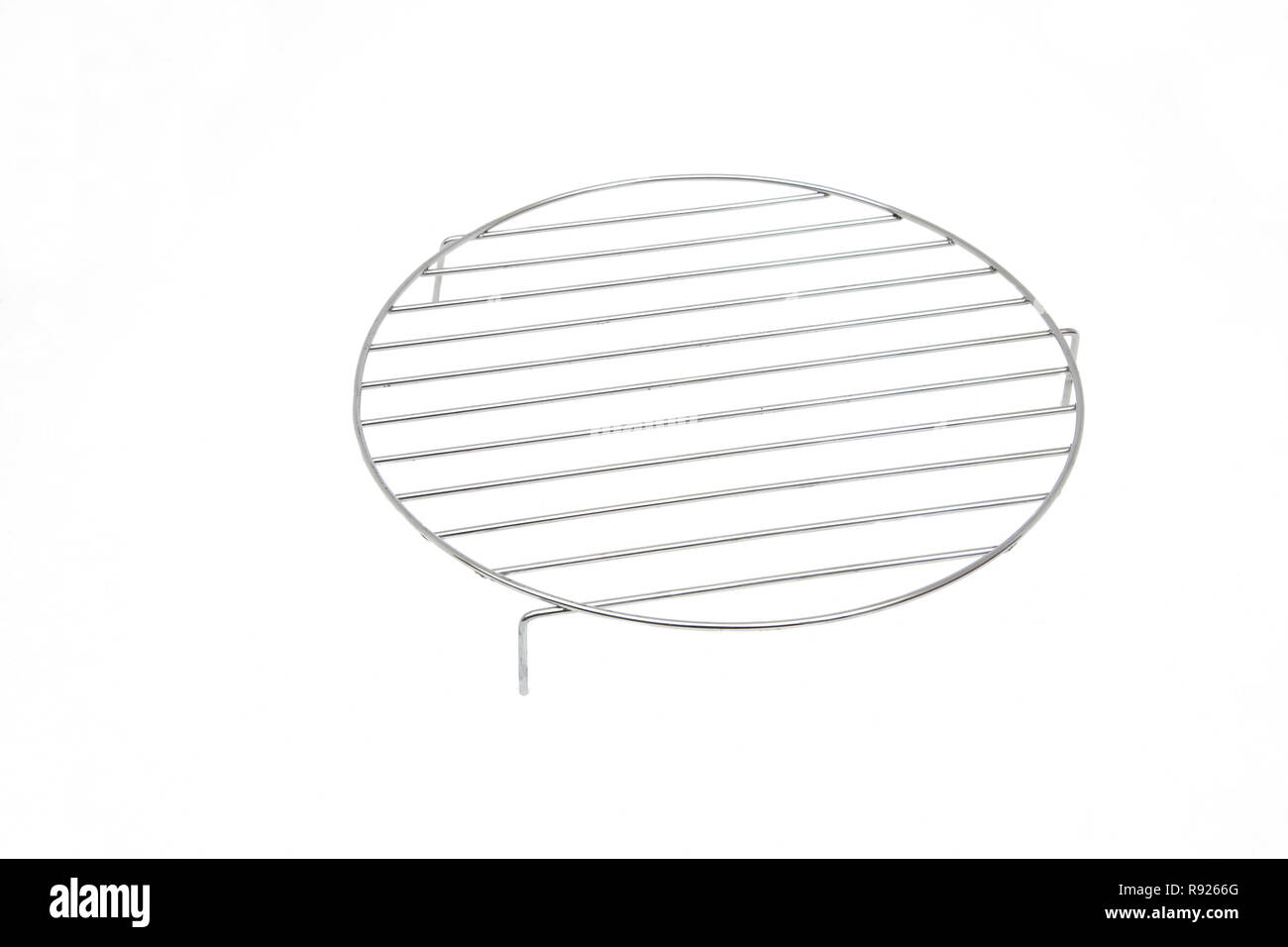 Sous-plat en acier inoxydable Support pour four micro-ondes Banque D'Images