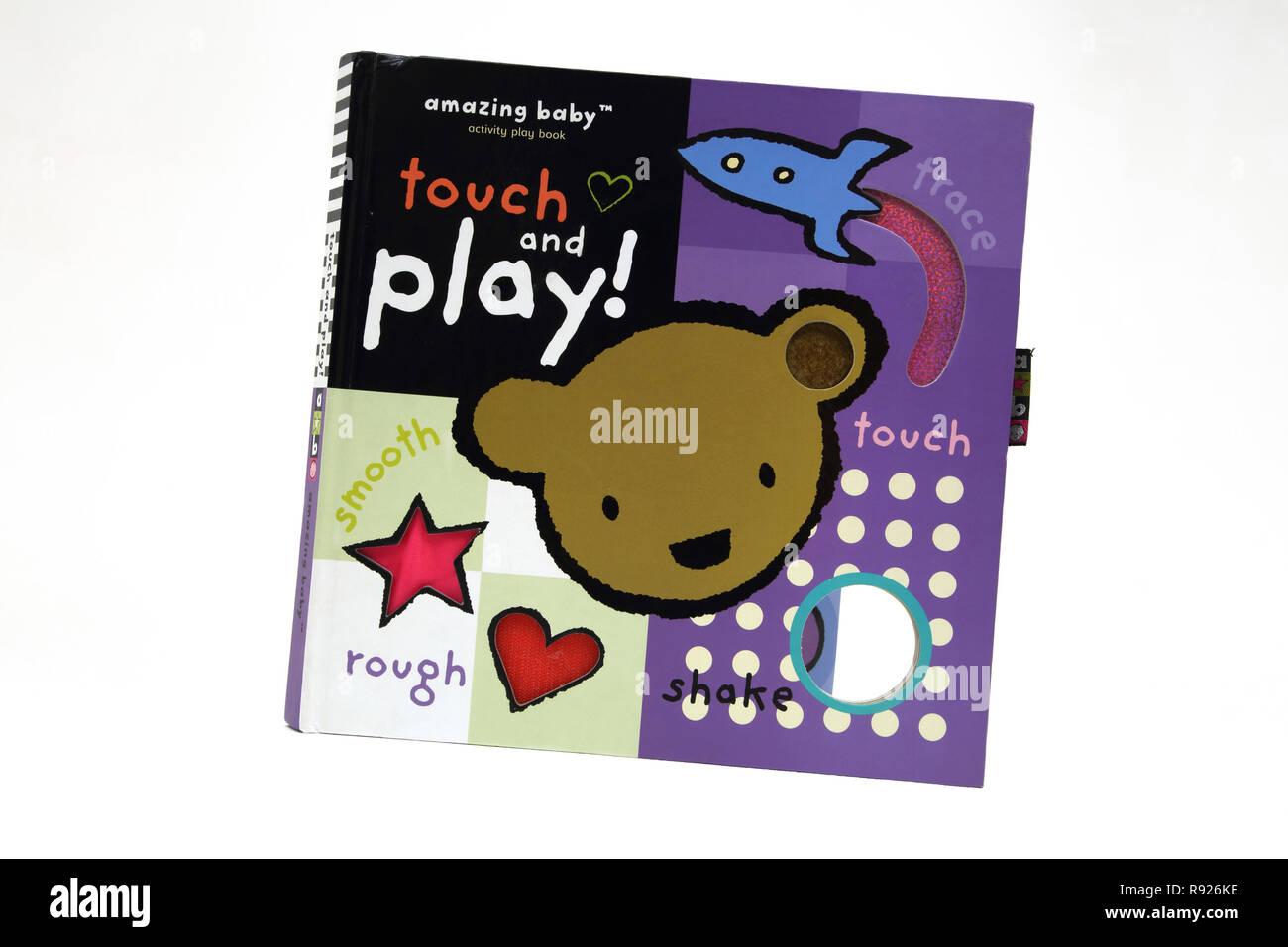 Livret de jeu activité Touch et jouer livre pour bébé Banque D'Images