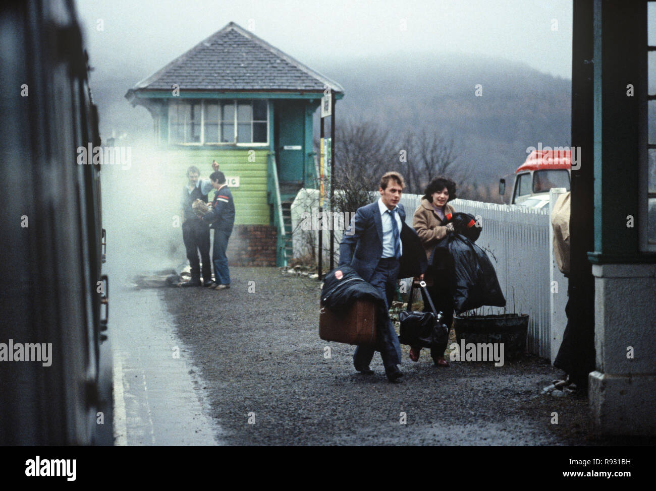 La gare ferroviaire de passagers à Arisaig, British Rail West Highland Glasgow à Mallaig, Highlands, Ecosse en ligne Banque D'Images