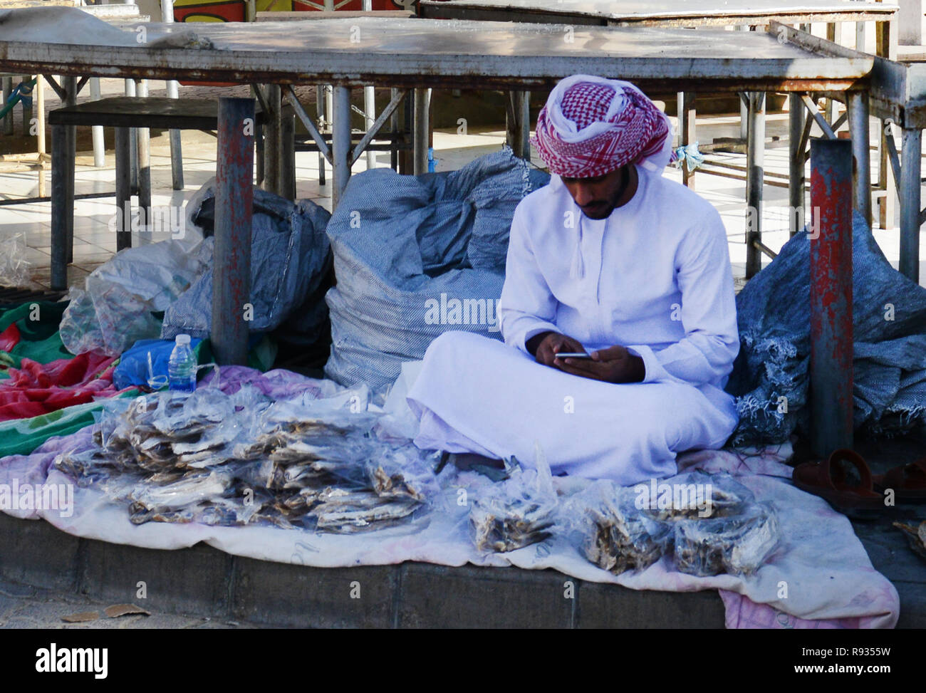 La dynamique du marché en Oman Nizwa. Banque D'Images