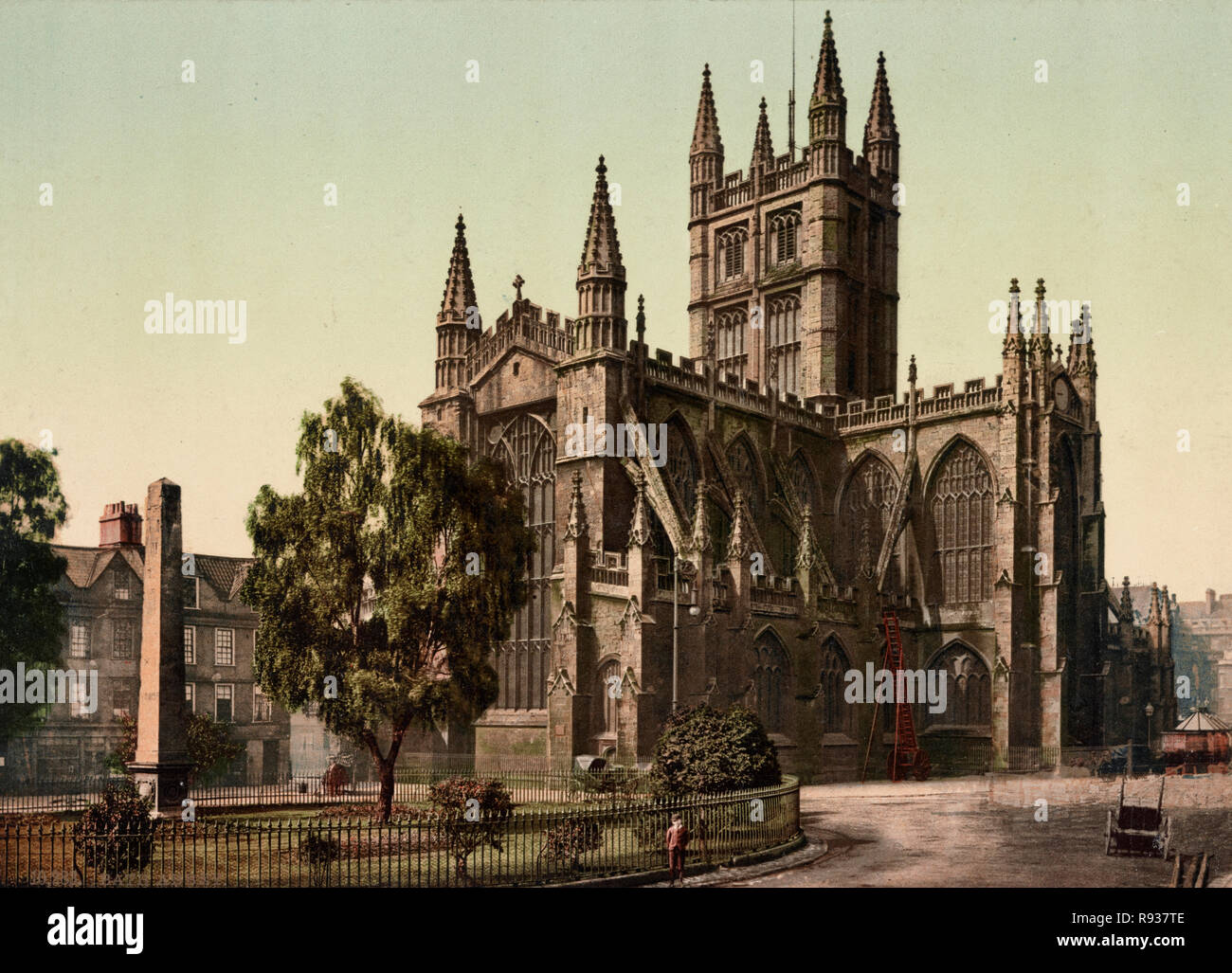 L'Abbaye de Bath, vers 1900 Banque D'Images