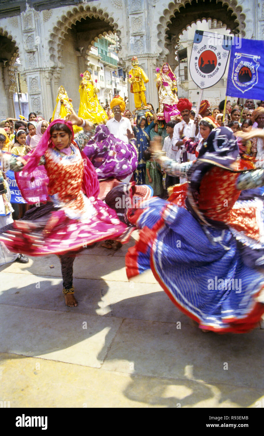 Festival de Gangaur, Rajasthan, Inde Banque D'Images