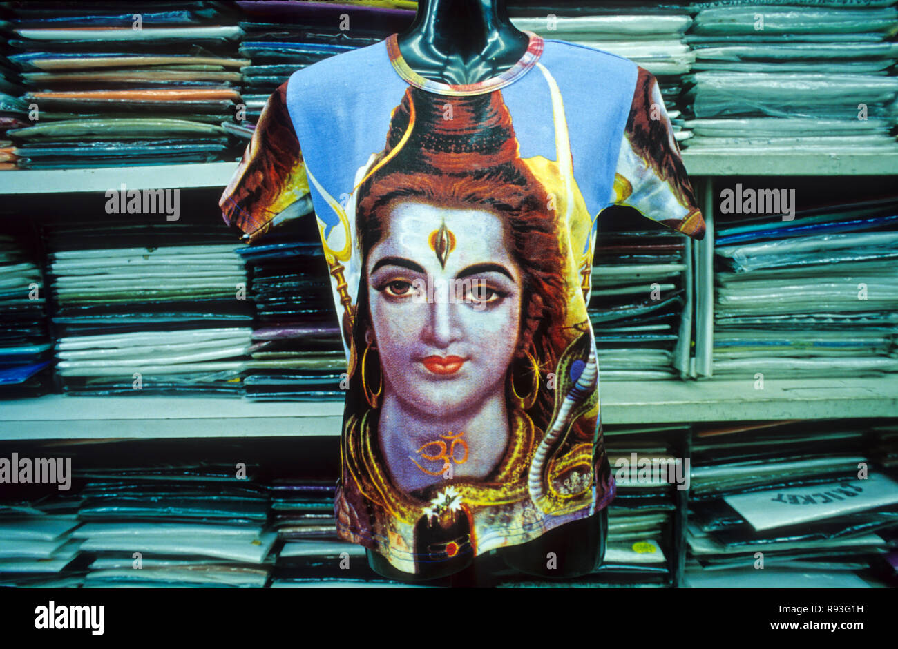 Dieu hindou sur T-shirt Banque D'Images