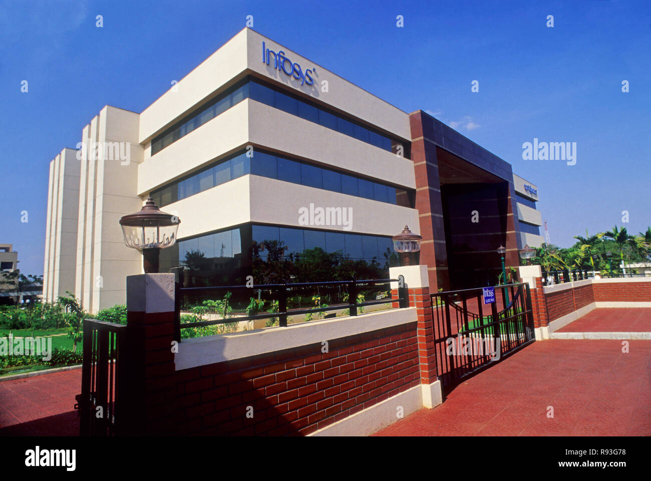 Campus d'Infosys, Bangalore, Karnataka, Inde Banque D'Images