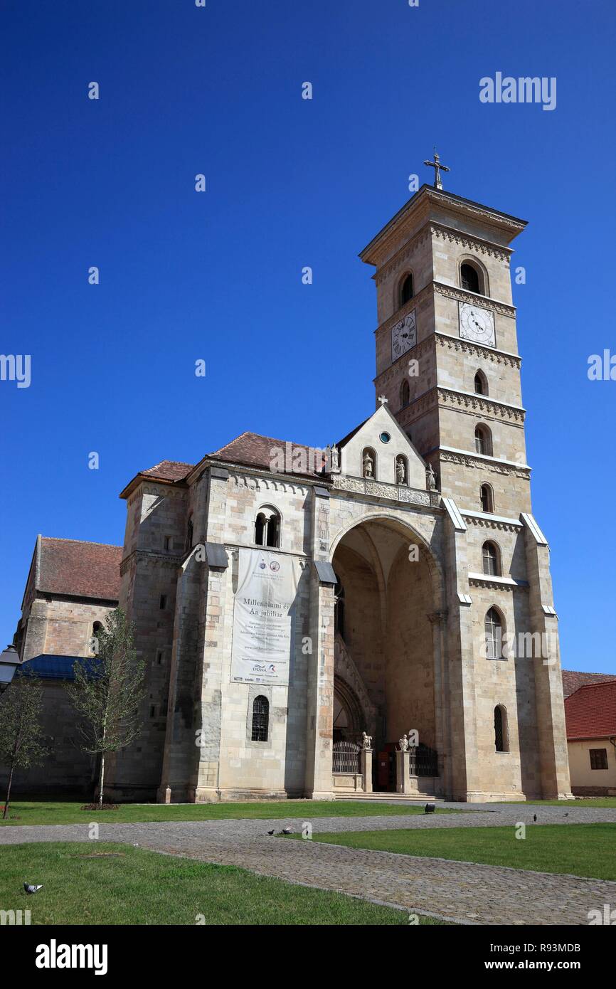 La cathédrale catholique romaine, Alba Iulia, Balgrad, deutsch Silberstedt, Alba Iulia, Bălgrad, Silberstedt, Siebenbürgen, Roumanie Banque D'Images