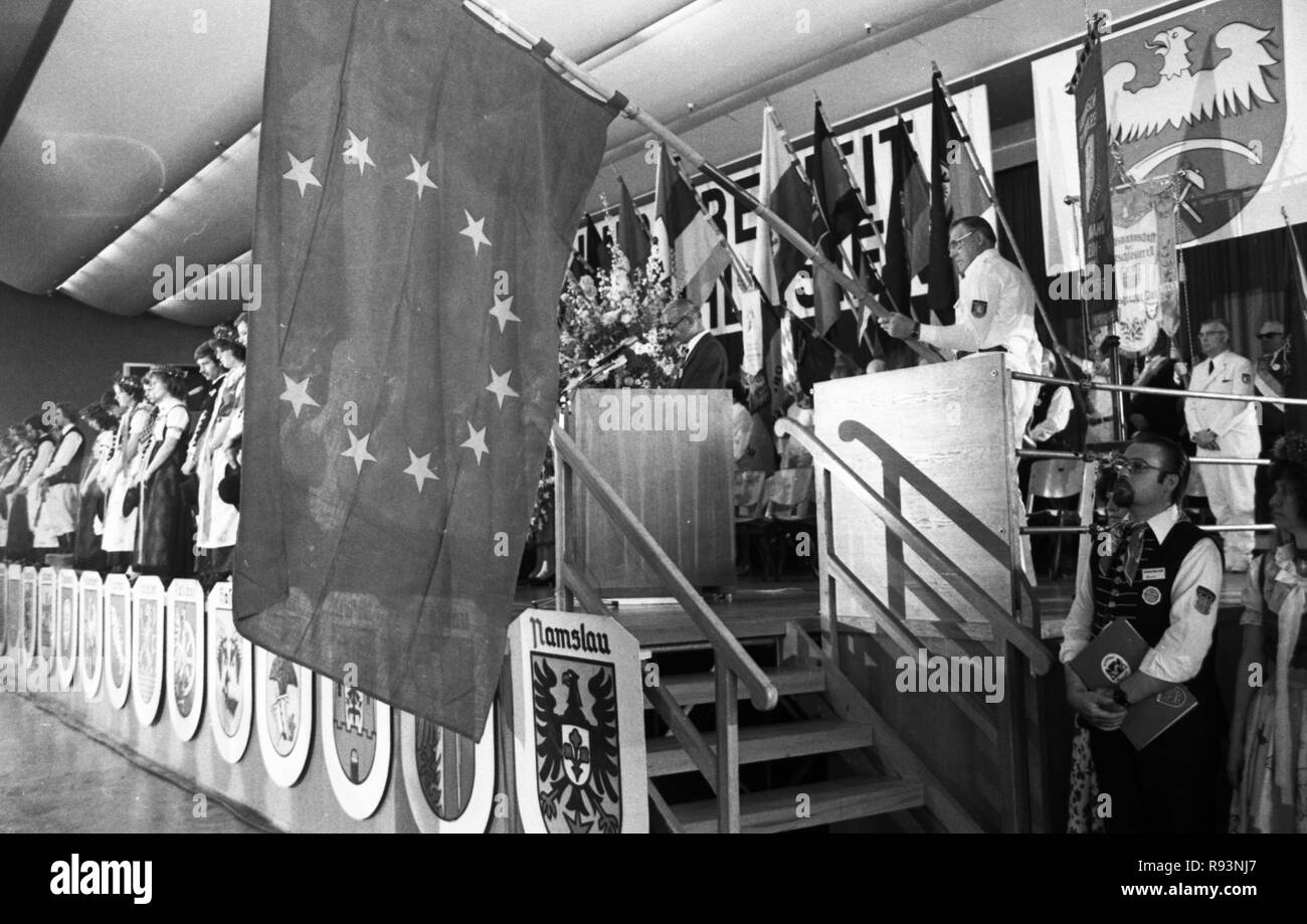 Réunion des personnes expulsées de la 'Haute Silésie' le 18 juin 1978 à Cologne. Dans le monde d'utilisation | Banque D'Images