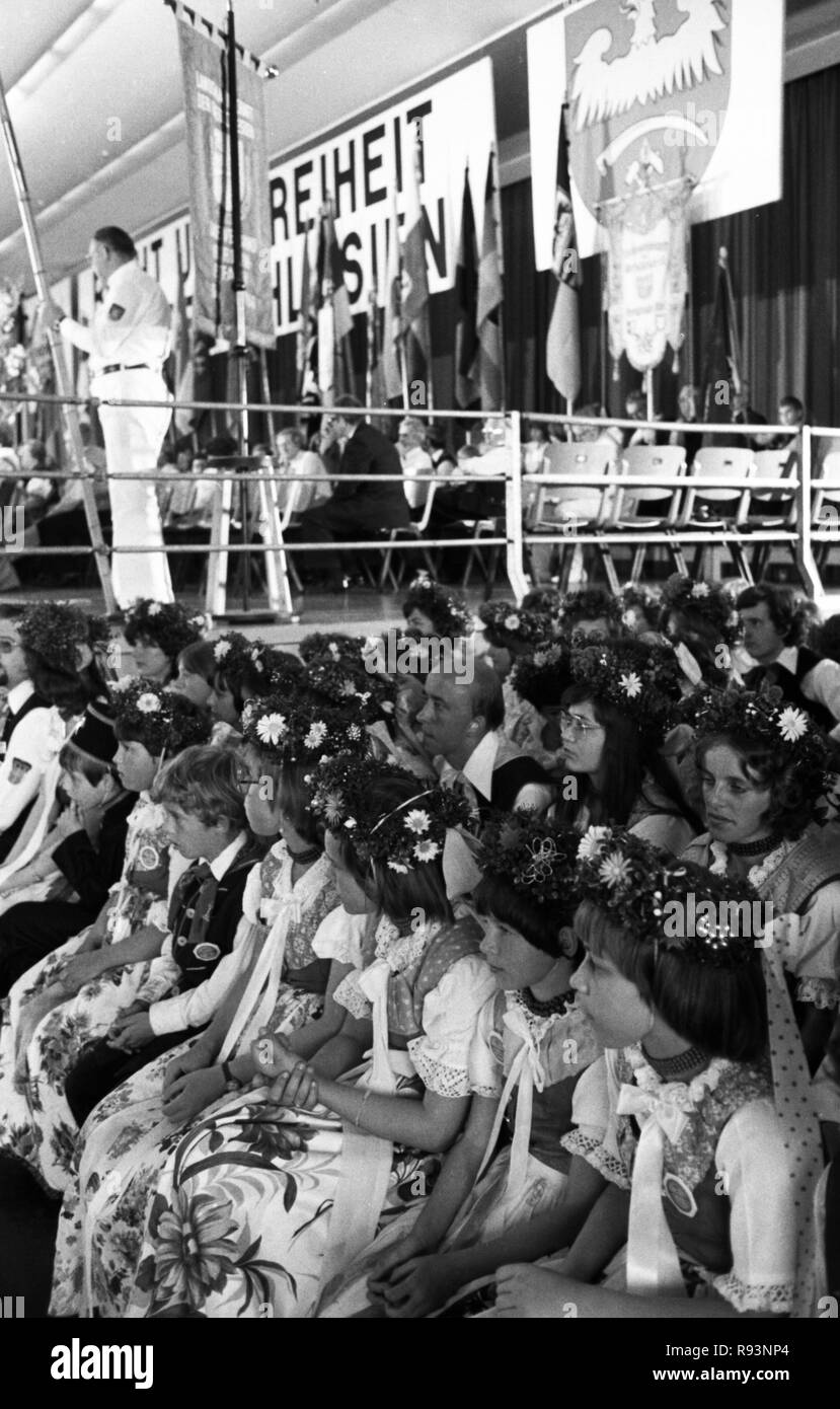 Réunion des personnes expulsées de la 'Haute Silésie' le 18 juin 1978 à Cologne. Dans le monde d'utilisation | Banque D'Images