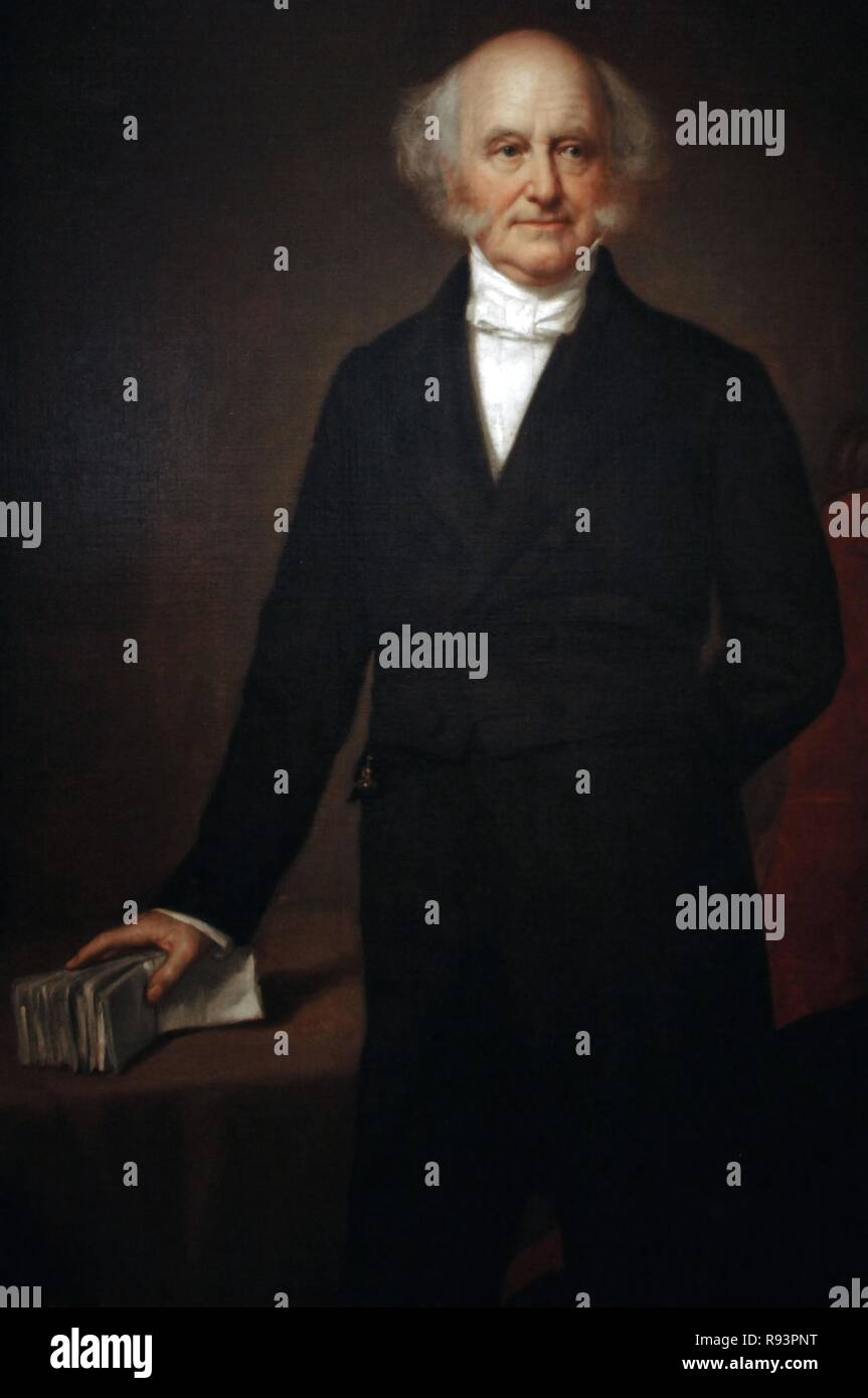 Martin Van Buren (1782-1862). Homme politique américain. 8e président des États-Unis (1837-1841). Portrait (1864) par George Peter Alexander Healy (1813-1894). National Portrait Gallery. Washington D.C. United States. Banque D'Images