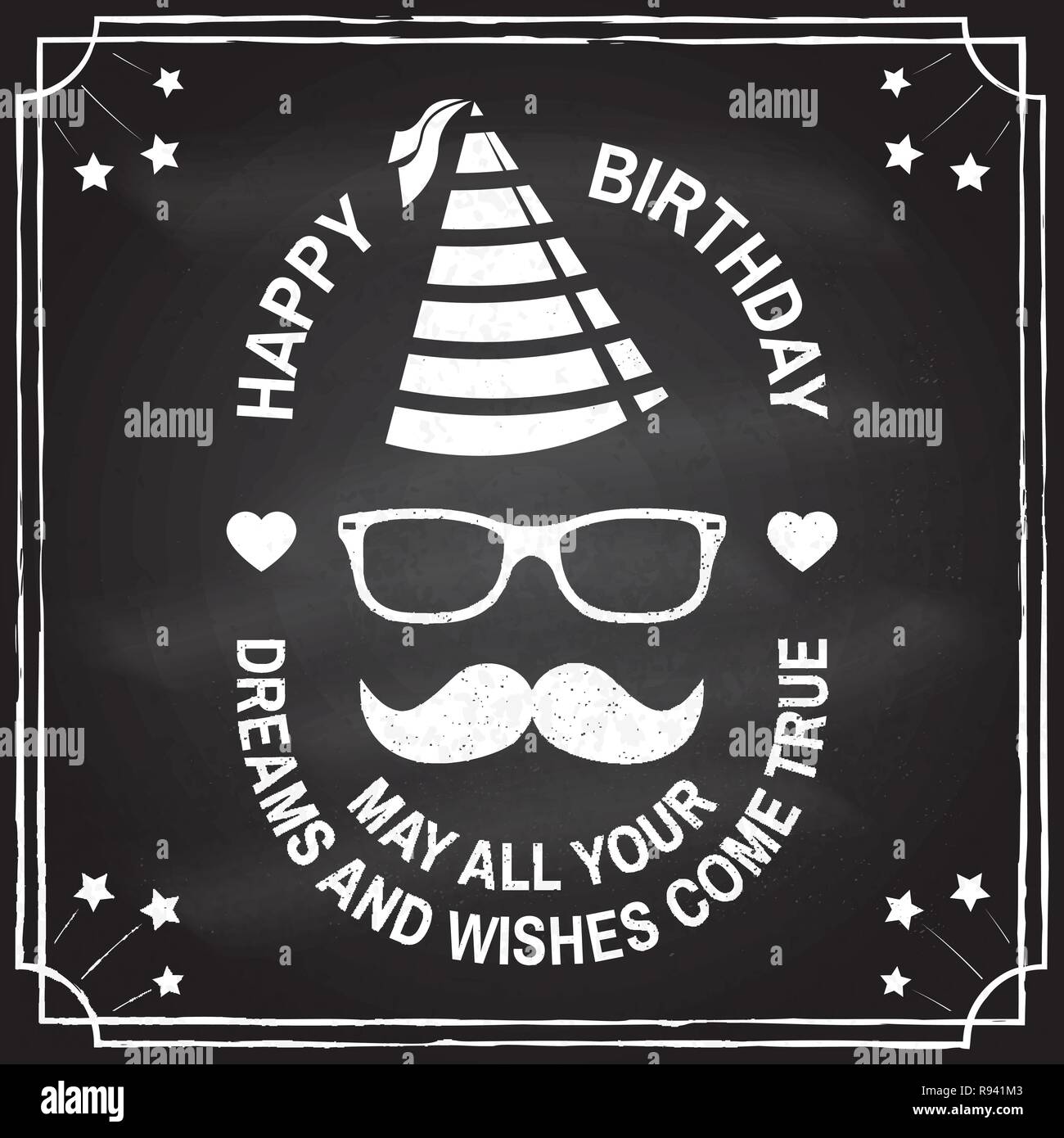 Joyeux Anniversaire A Vous Puissent Tous Vos Reves Et Desirs Stamp Badge Autocollant Carte Avec Les Joyeux Anniversaire A Vous Puissent Tous Vos Reves Et Desirs Stamp Badge Autocollant Carte Avec Les