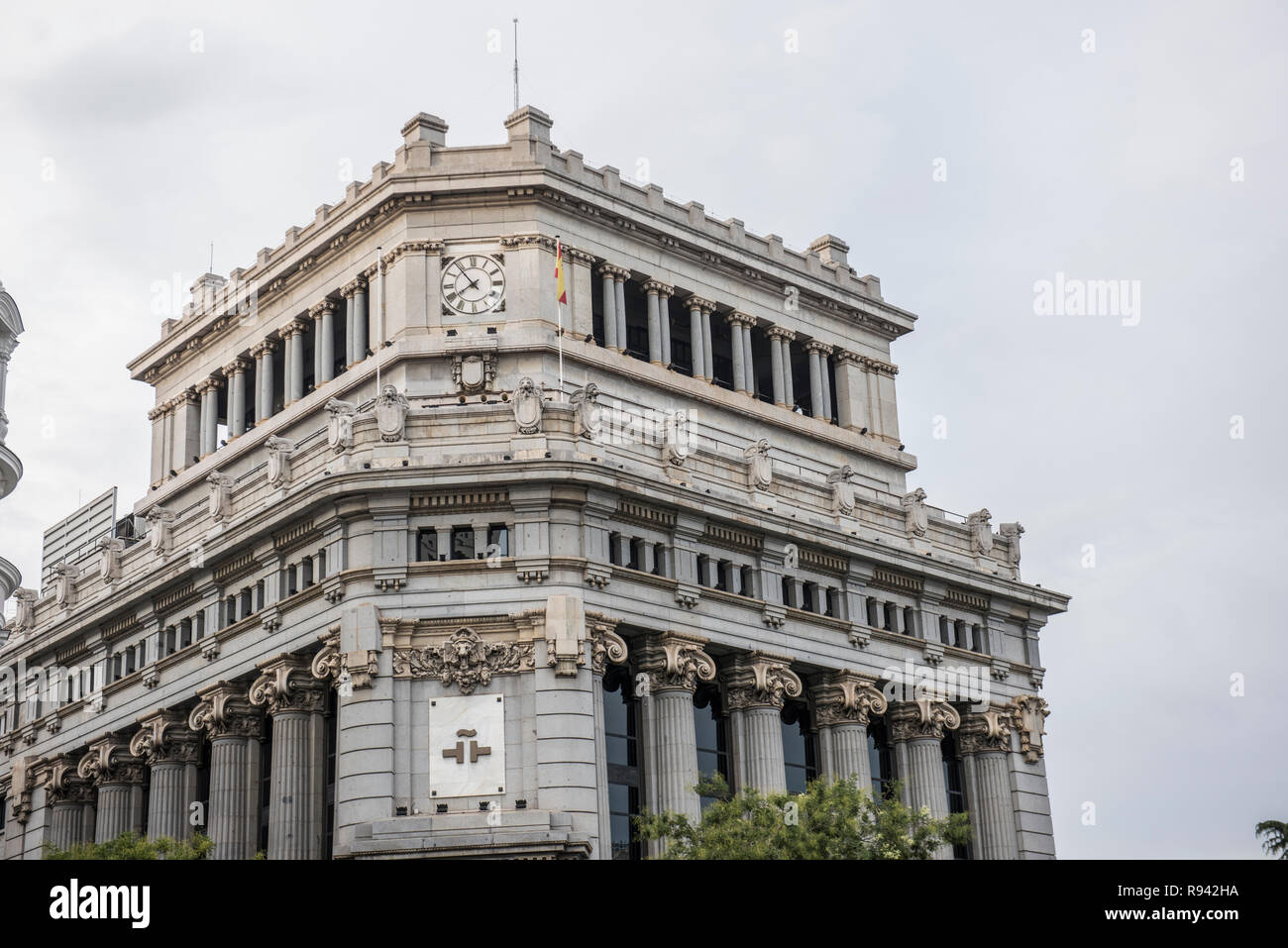 Bâtiment dans la Calle De Alcala Banque D'Images