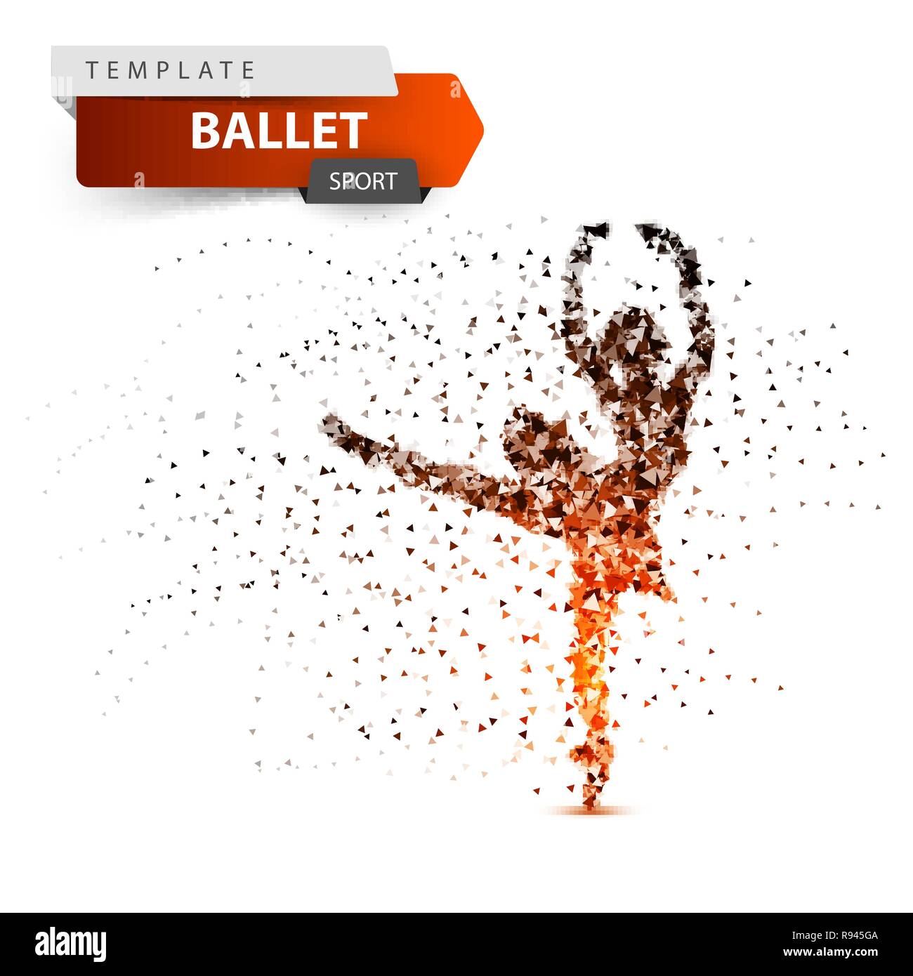 Ballet, danse, sport girl illustration. Illustration de Vecteur