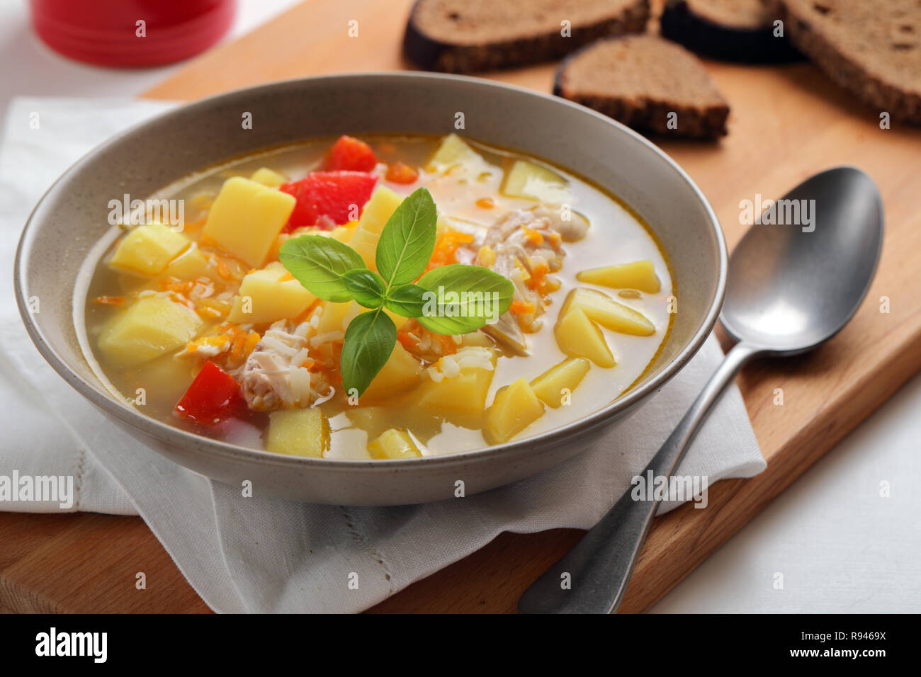 Soupe Regionale A Base De Pain De Seigle