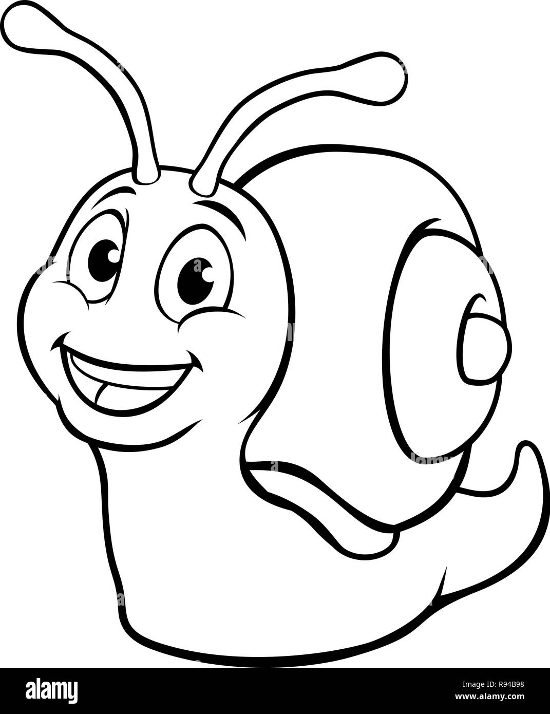 Personnage d'escargots Illustration de Vecteur