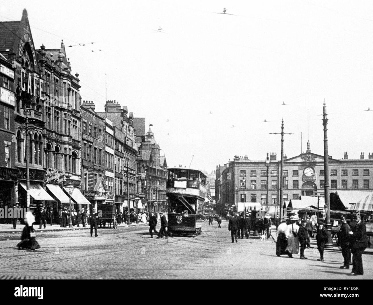 Une ligne longue, Nottingham Banque D'Images