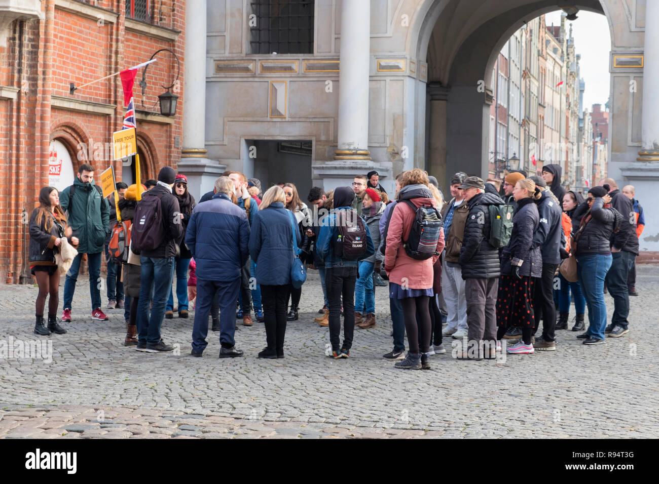 Parti d' près de Golden Gate Gdańsk Pologne Banque D'Images