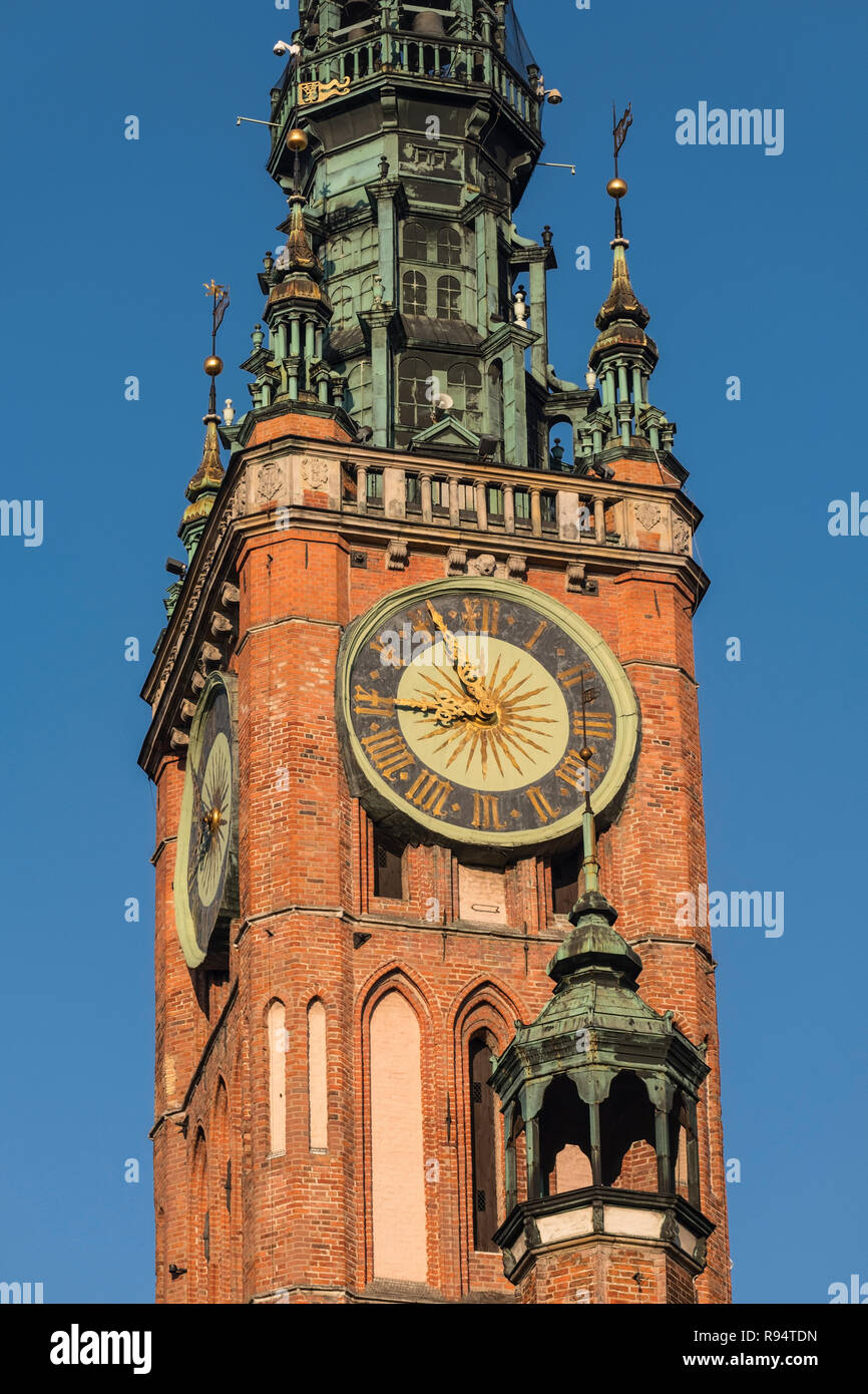 Tour de ville de Gdańsk Pologne Banque D'Images