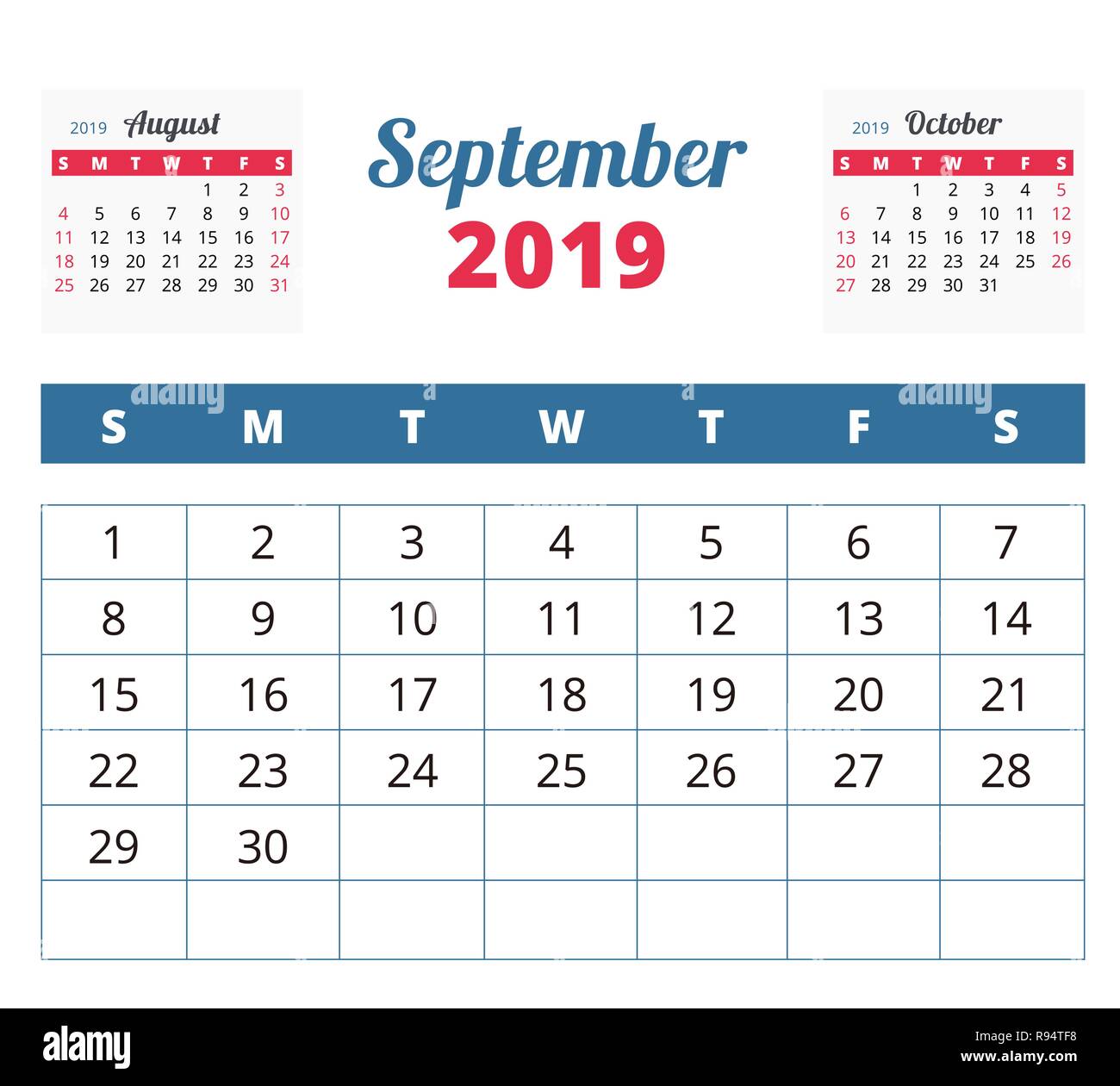 Calendrier mensuel. Vecteur, illustration. Illustration de Vecteur Calendrier mensuel. Vecteur, illustration. Illustration de Vecteur