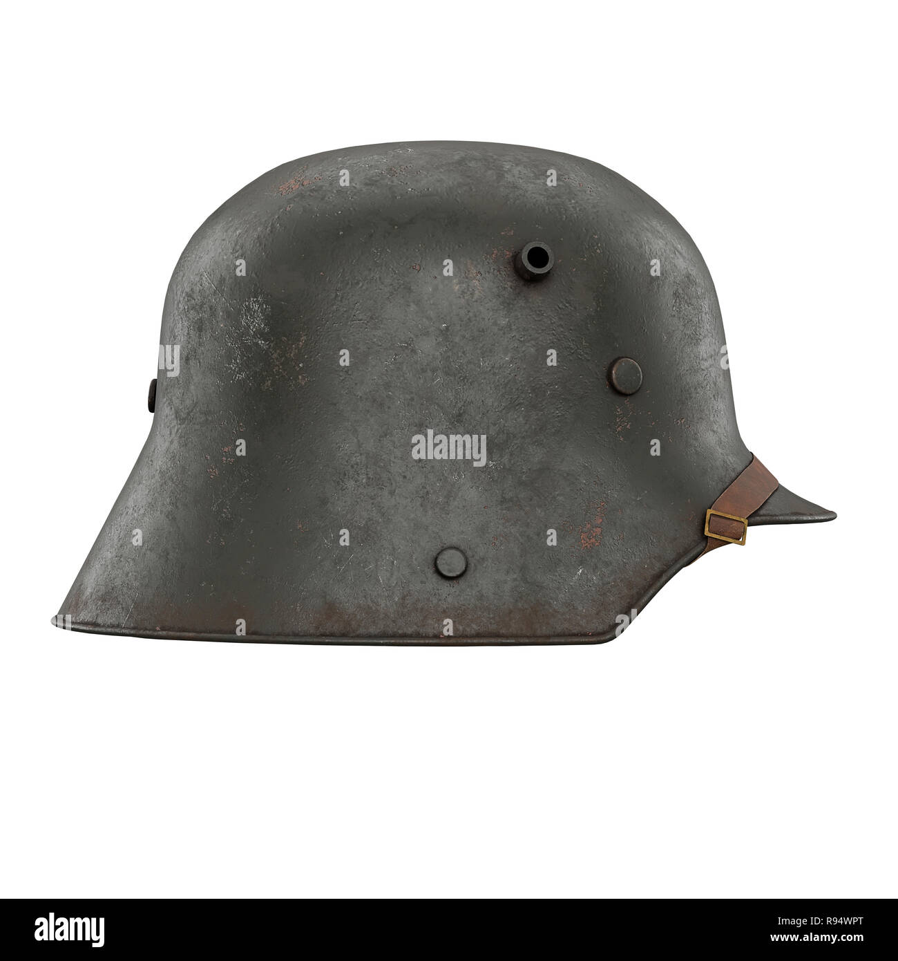WWI Casque allemand Stahlhelm M1916 Banque D'Images