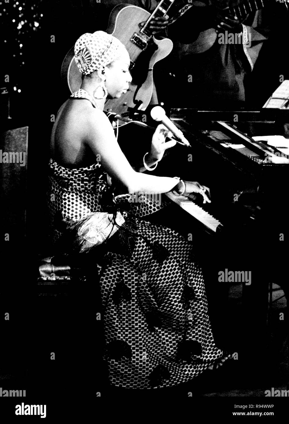 Nina Simone, 1977 Banque D'Images