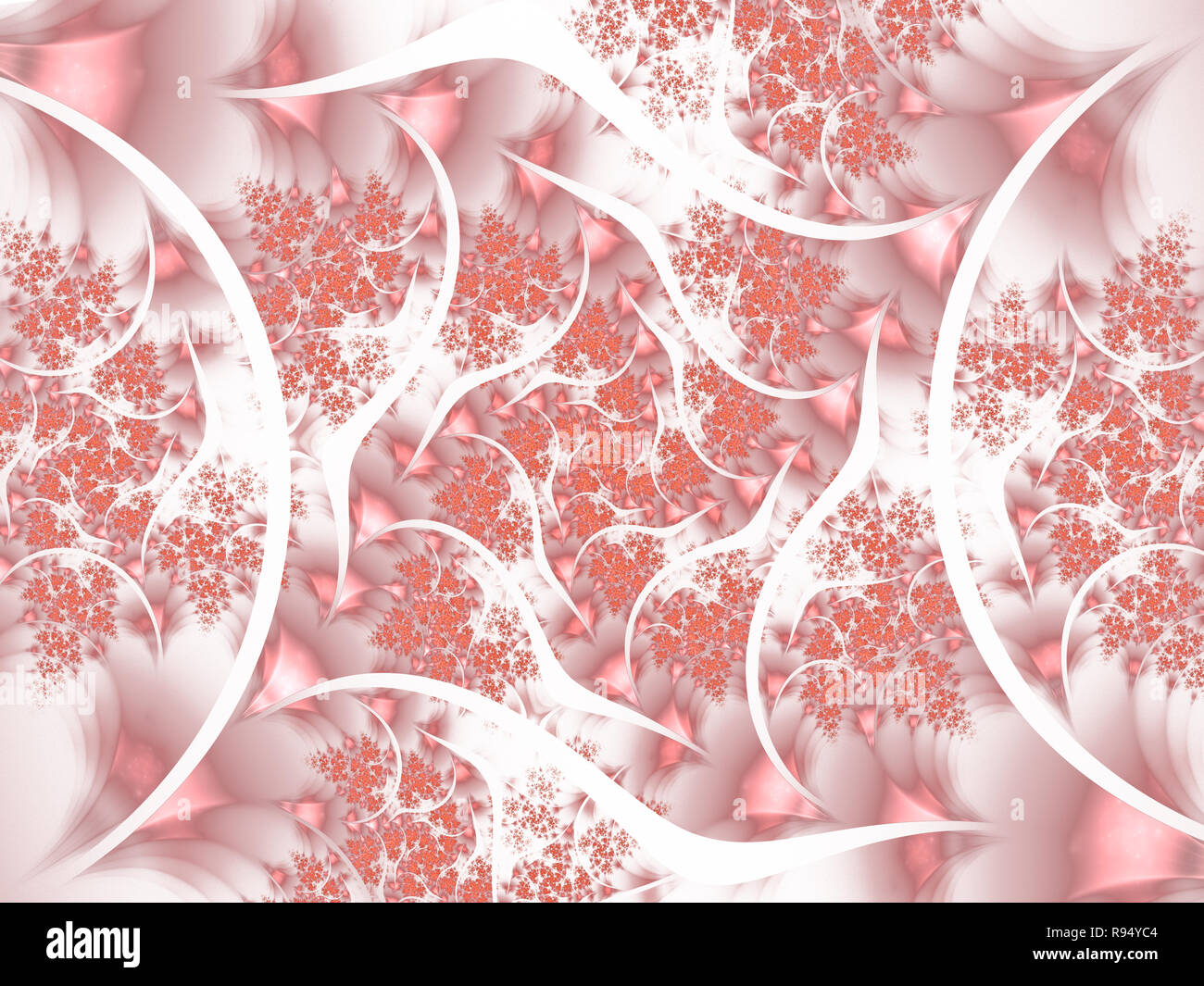 Fond Fractal formant des motifs en spirale et des formes. Texture fractale Banque D'Images