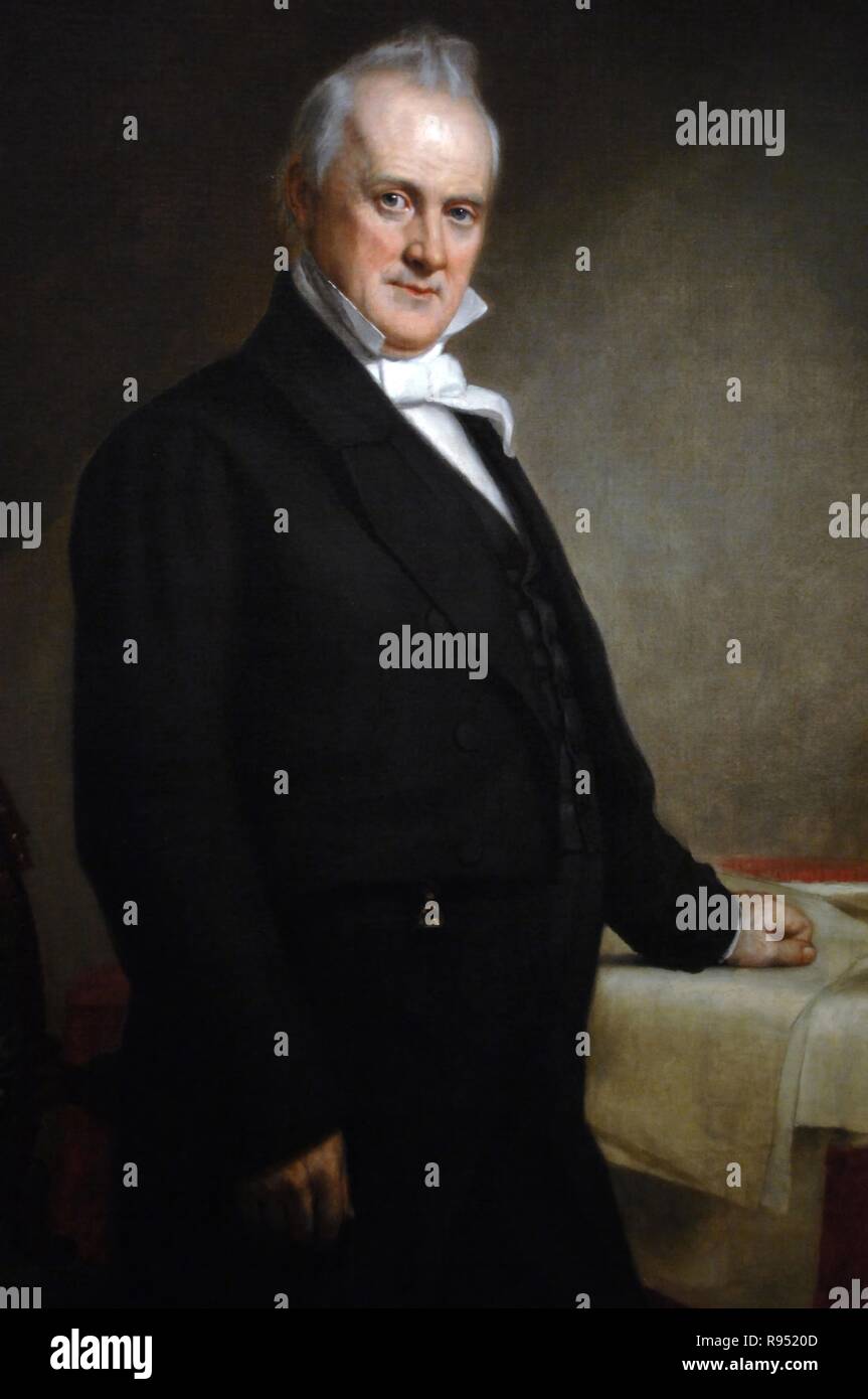 James Buchanan (1791-1868). Homme politique américain. 15e président des États-Unis (1857-1861). Portrait (1859) par George Peter Alexander Healy (1813-1894). National Portrait Gallery. Washington D.C. United States. Banque D'Images