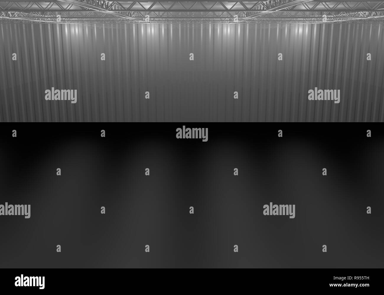 Musique de scène truss hall singer theatre 3d illustration Banque D'Images