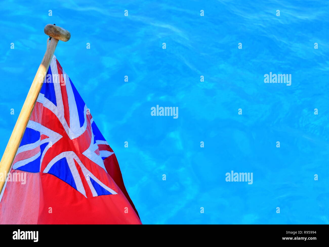 L'eau turquoise et l'anglais, l'étoile, Es Calo, Formentera, Espagne Banque D'Images