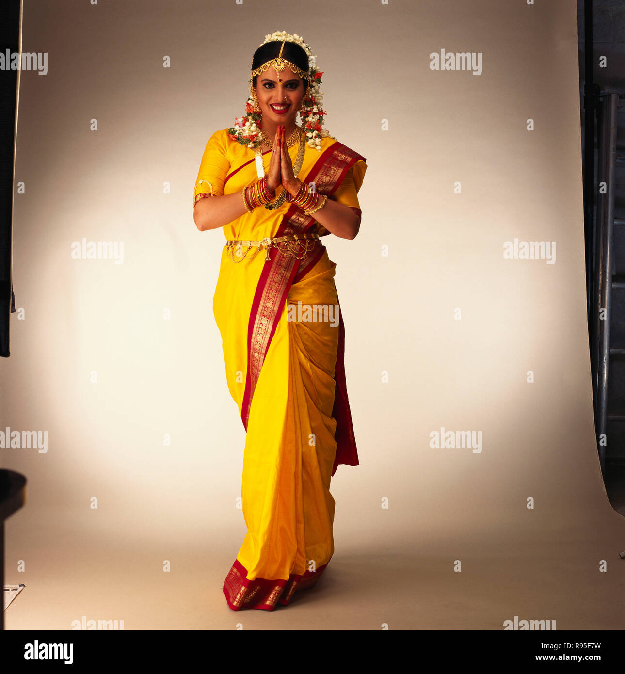 Indian Bode, South Indian, costume de mariage, robe de mariage, Inde - MR Banque D'Images