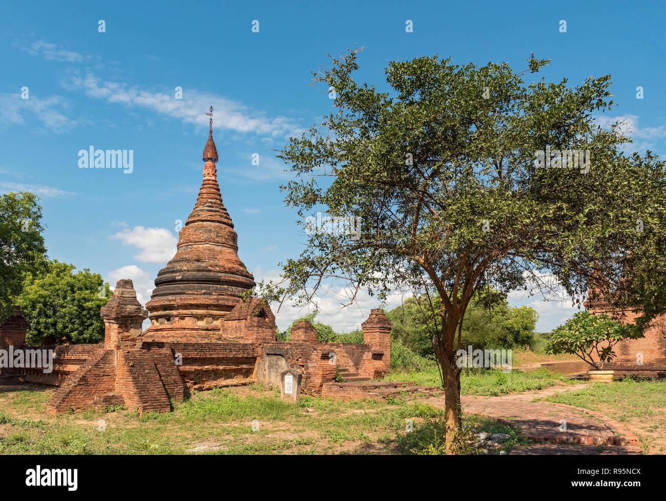 Temple de Bagan, Myanmar, Birmanie Banque D'Images