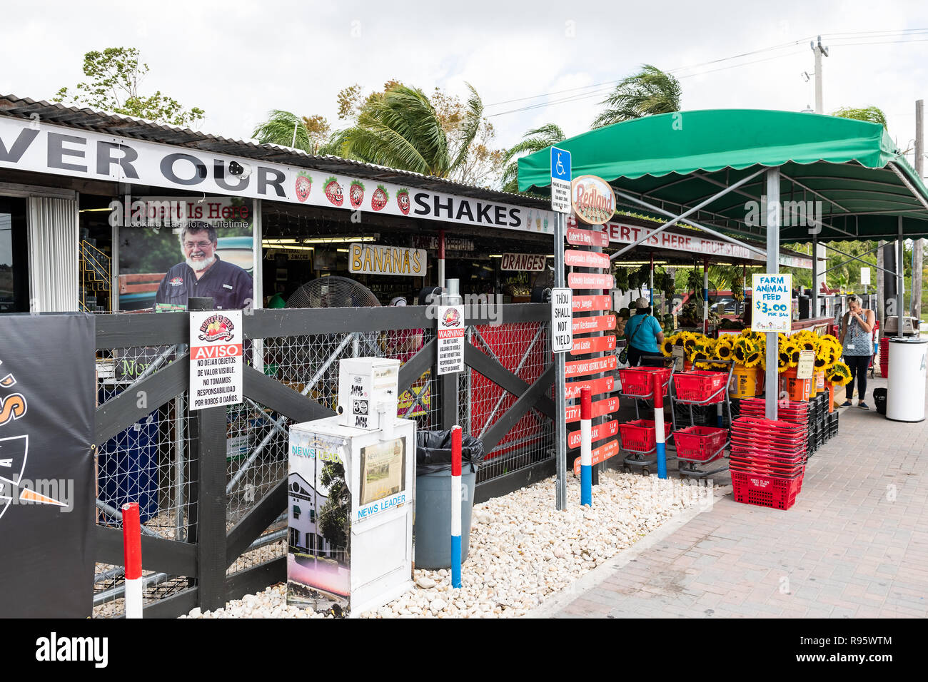 Homestead, USA 2 mai 2018 Robert est ici stand de fruits, magasin, boutique de produits