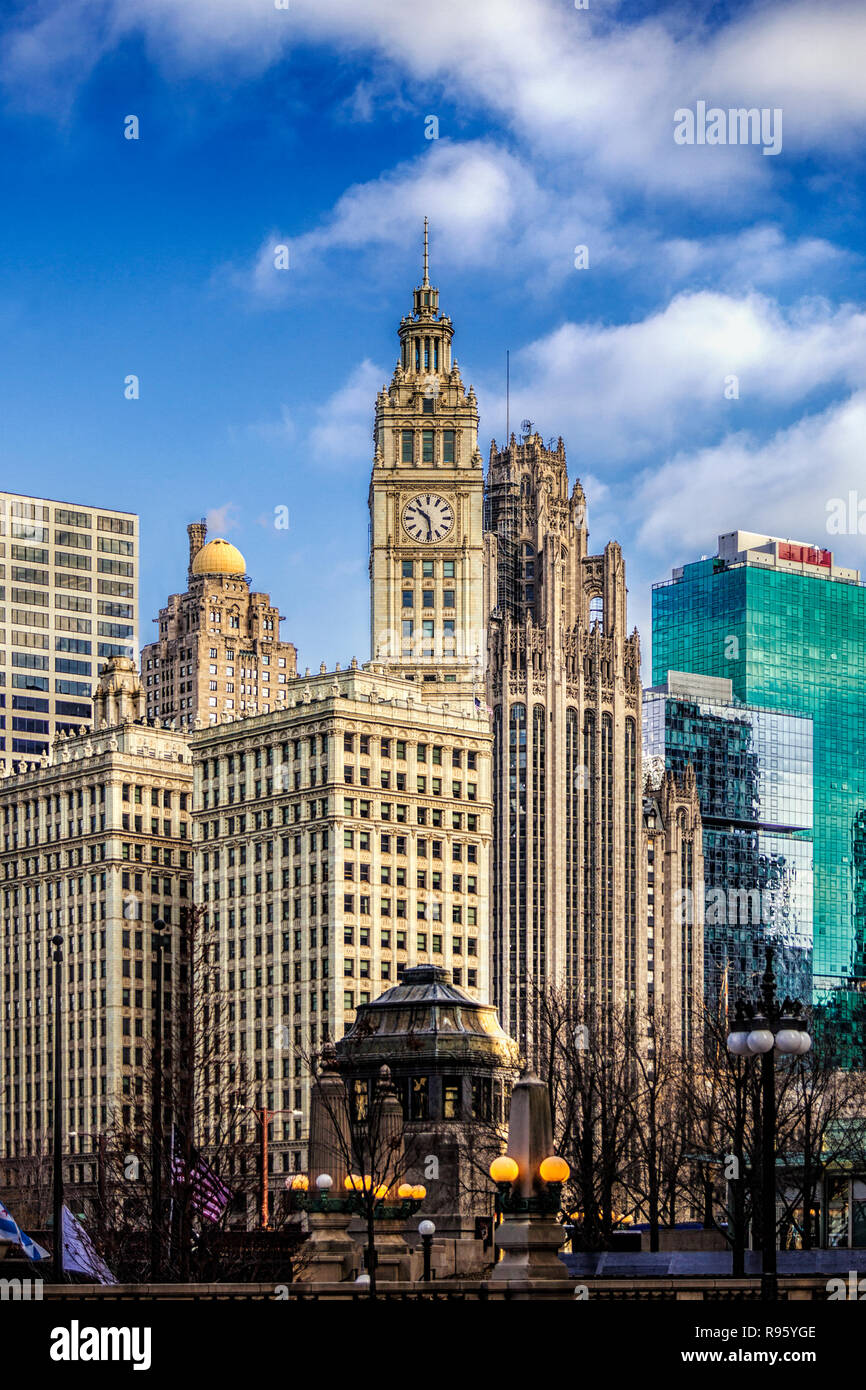 Tribune Tower à Chicago Banque D'Images
