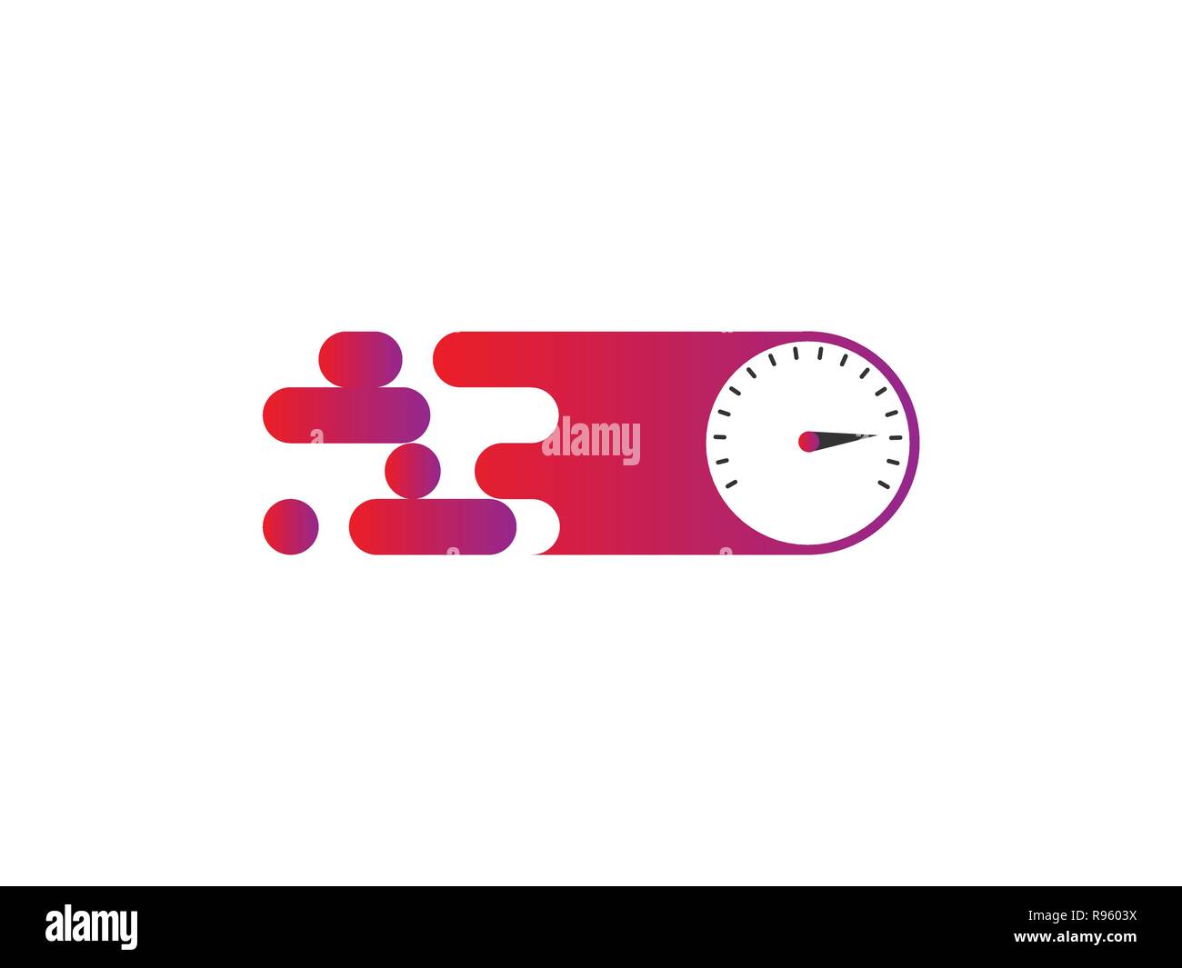 Compteur de vitesse Illustration de Vecteur