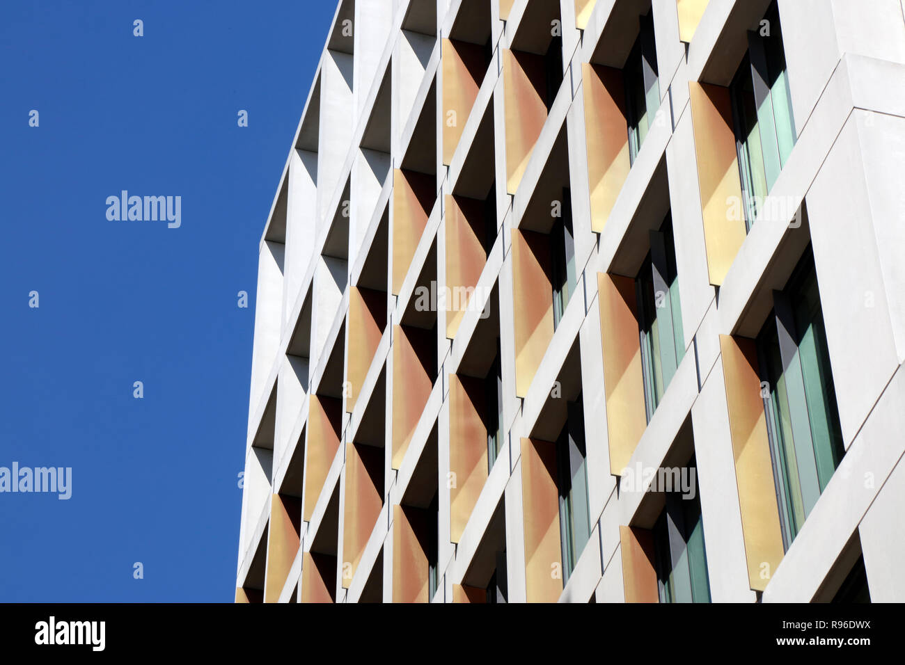 Deux carrés, Pancras King's Cross, Londres, UK Banque D'Images