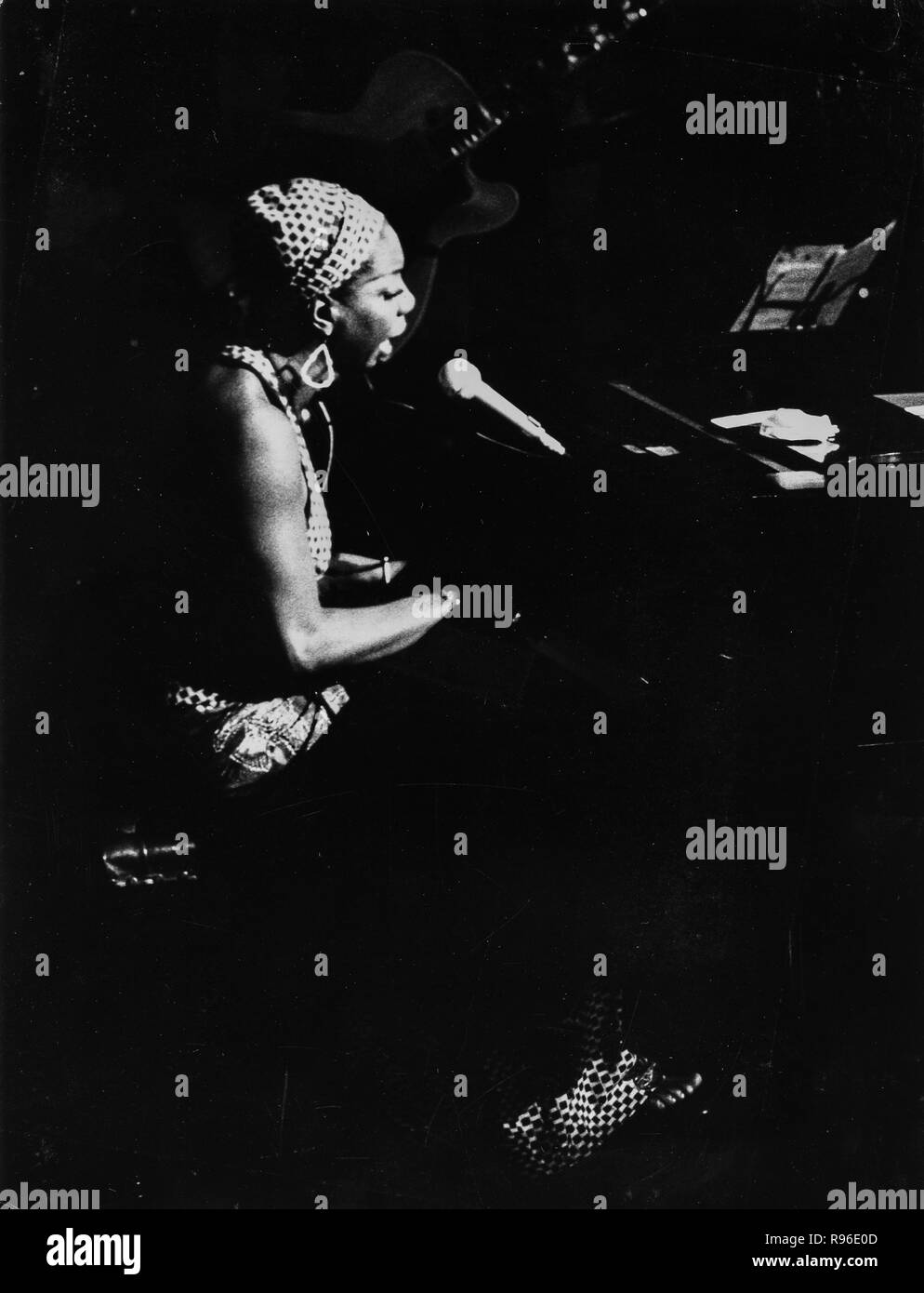 Nina Simone, 1977 Banque D'Images
