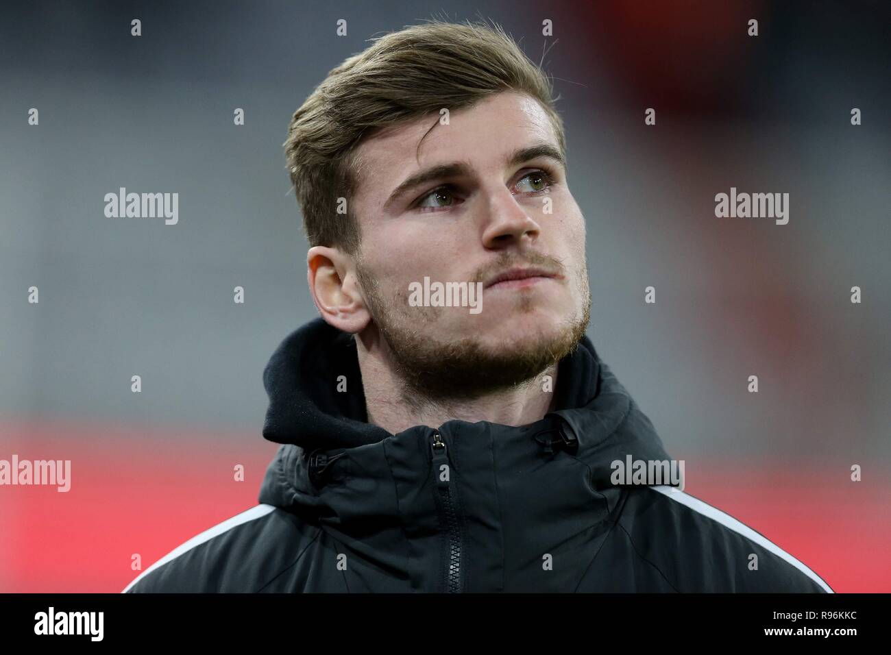 Firo : 19.12.2018, Fuvuball, 1.Bundesliga, la saison 2018/2019, le FC Bayern Munich - RB Leipzig, Timo Werner, RB Leipzig, Leipzig, RB, Portrait | Le monde d'utilisation Banque D'Images