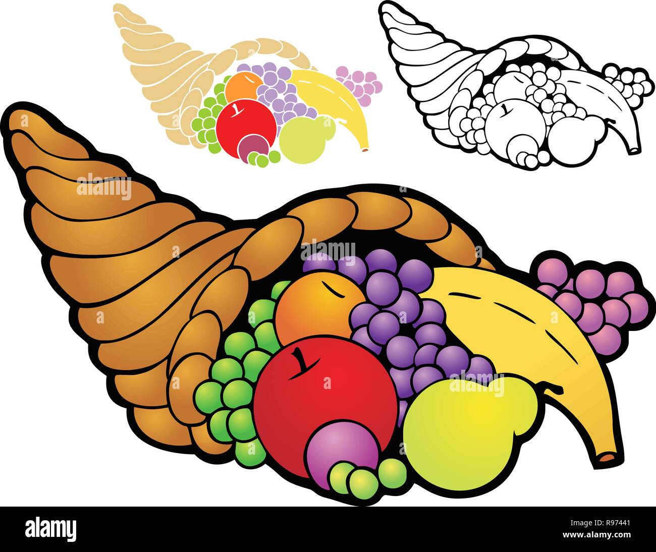 Corne D Abondance Pour Thanksgiving Image Vectorielle Stock Alamy