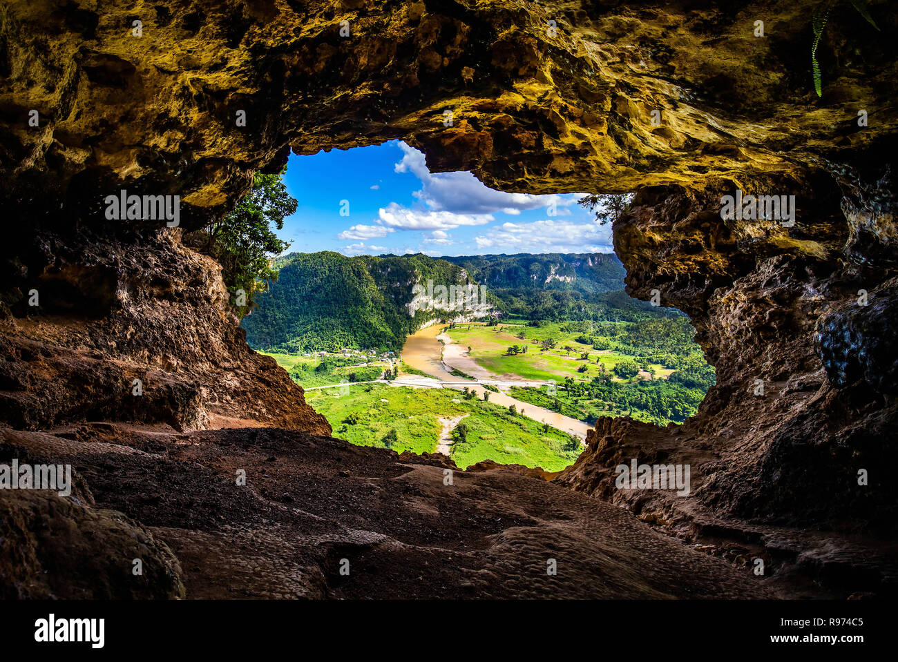 Cueva Ventana cave à Porto Rico l'attraction locale Banque D'Images