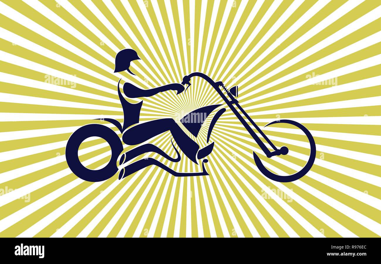 Moto emblème vecteur icône fond print design Illustration de Vecteur