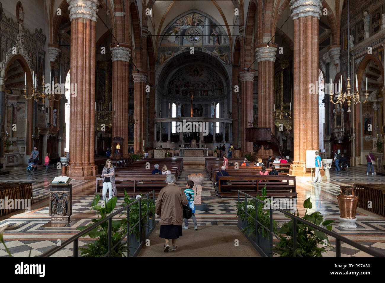 Duomo di Verona, Italie Le 29 avril 2016. Banque D'Images