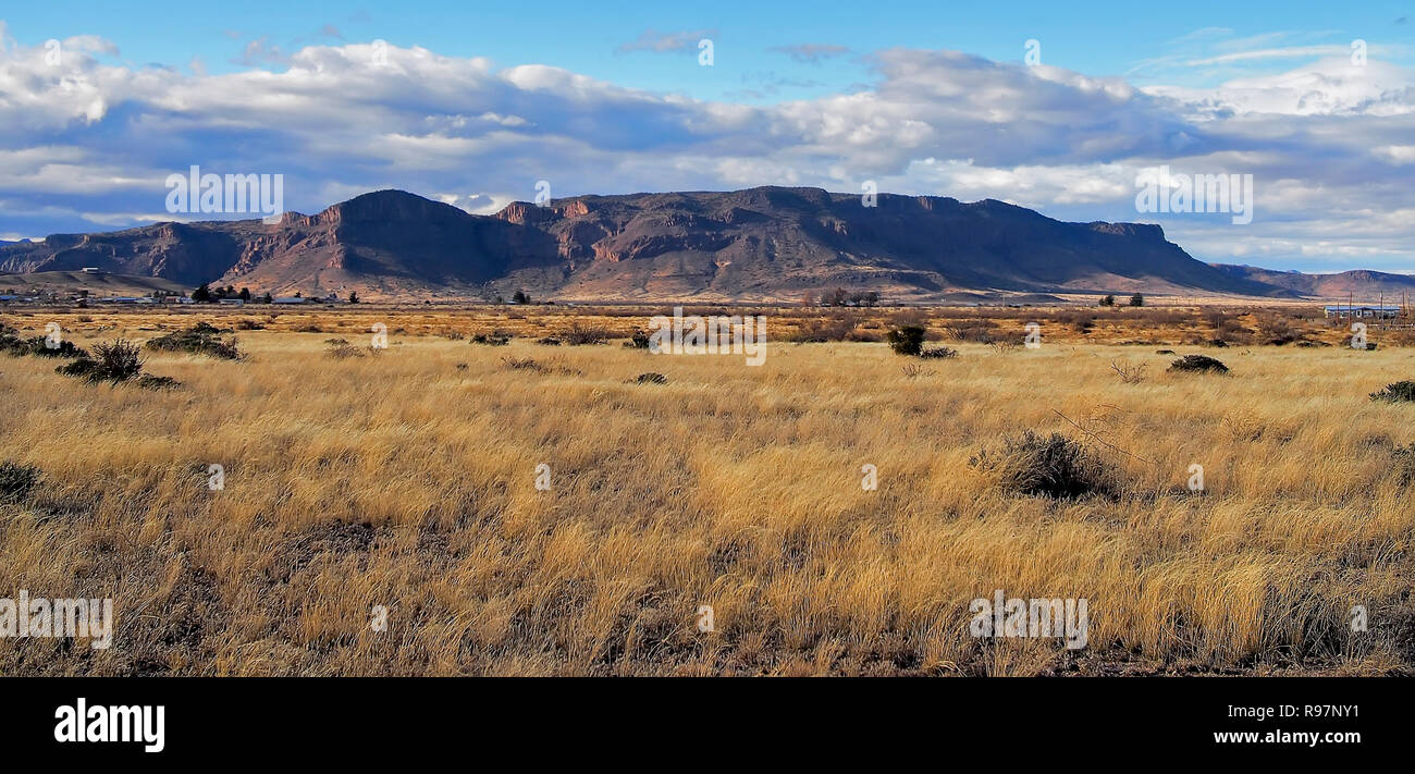 Montagnes de verre, situé dans la pointe nord de la désert de Chihuahuan, vus de Alpine, Texas. Banque D'Images