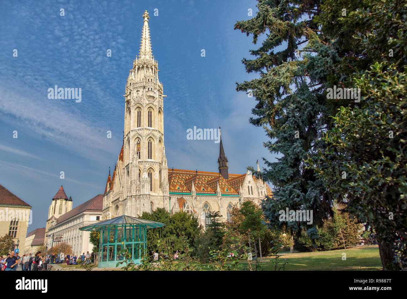 L’Église Matthias Banque D'Images