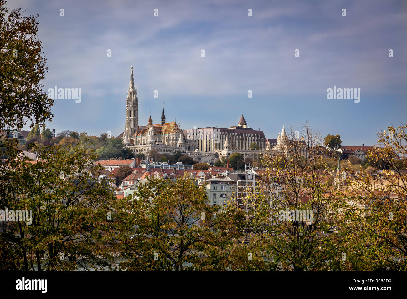 L’Église Matthias Banque D'Images