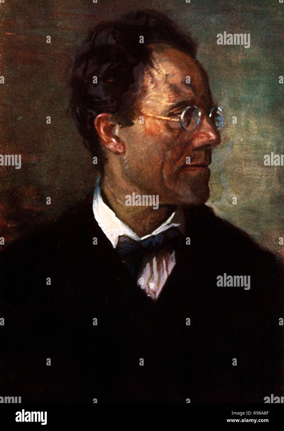 Gustav Mahler (Kalischt, 1860-Paris, 1911). Le compositeur y director de orquesta austríaco. Banque D'Images